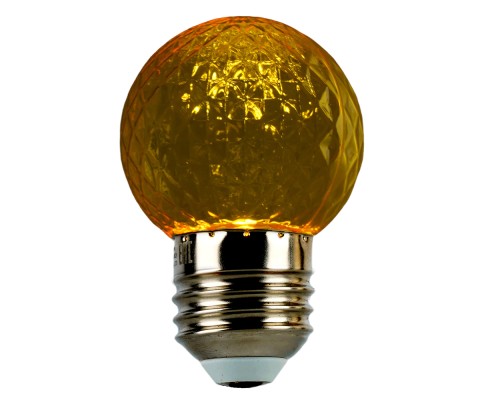 Лампа светодиодная Feron LB-385 Шарик желтый прозрачный E27 1W 230V
