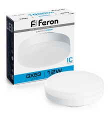 Лампа светодиодная Feron LB-453 GX53 12W 6400K