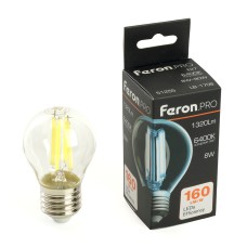 Лампа светодиодная Feron.PRO LB-1708 Шарик E27 1320LM 8W 175-265V 6400K