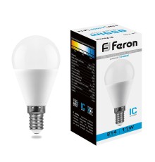 Лампа светодиодная Feron LB-750 Шарик E14 11W 175-265V 6400K