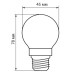 Лампа светодиодная Feron LB-61 4LED 5W 230V E27 2700K