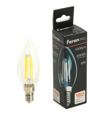 Лампа светодиодная Feron.PRO LB-1206 Свеча E14 6W 175-265V 6400K