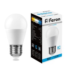 Лампа светодиодная Feron LB-750 Шарик E27 11W 175-265V 6400K