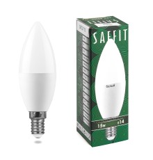 Лампа светодиодная SAFFIT SBC3715 Свеча E14 15W 230V 4000K