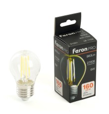 Лампа светодиодная Feron.PRO LB-1706 Шарик E27 960LM 6W 175-265V 2700K