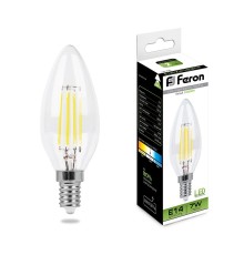 Лампа светодиодная Feron LB-66 Свеча E14 7W 230V 4000K