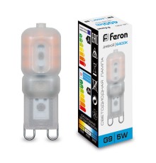 Лампа светодиодная Feron LB-430 G9 5W 6400K
