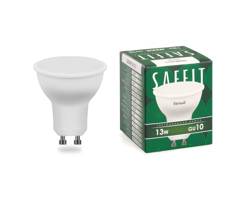 Лампа светодиодная SAFFIT SBMR1613 MR16 GU10 13W 4000K Лампа светодиодная SAFFIT SBMR1613 MR16 GU10 13W 4000K