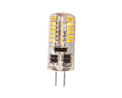 Лампа светодиодная Feron LB-422 48LED(3W) 12V G4 4000K капсула силикон 11x38mm