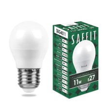 Лампа светодиодная SAFFIT SBG4511 Шарик E27 11W 4000K