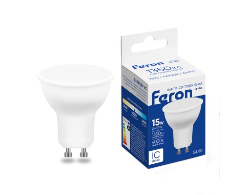 Лампа светодиодная Feron LB-965 MR16 GU10 15W 175-265V 4000K
