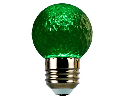 Лампа светодиодная Feron LB-385 Шарик зеленый прозрачный E27 1W 230V