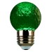 Лампа светодиодная Feron LB-385 Шарик зеленый прозрачный E27 1W 230V