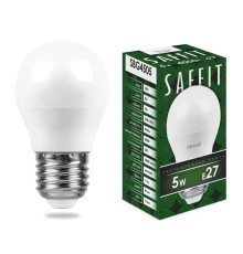 Лампа светодиодная SAFFIT SBG4505 Шарик E27 5W 230V 4000K