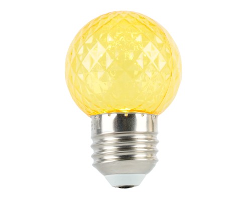 Лампа светодиодная Feron LB-385 Шарик желтый прозрачный E27 1W 230V