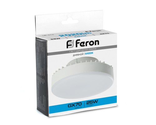 Лампа светодиодная Feron LB-474 GX70 25W 175-265V 6400K