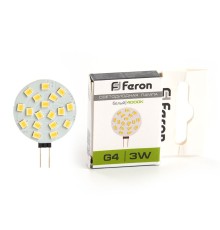 Лампа светодиодная Feron LB-16 G4 3W 4000K