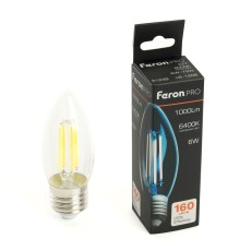 Лампа светодиодная Feron.PRO LB-1206 Свеча E27 6W 175-265V 6400K