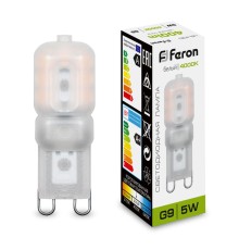 Лампа светодиодная Feron LB-430 G9 5W 4000K