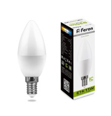 Лампа светодиодная Feron LB-770 Свеча E14 11W 175-265V 4000K