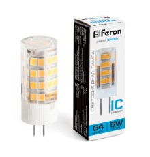 Лампа светодиодная Feron LB-432 G4 5W 6400K
