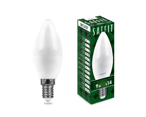 Лампа светодиодная SAFFIT SBC3709 Свеча E14 9W 6400K Лампа светодиодная SAFFIT SBC3709 Свеча E14 9W 6400K