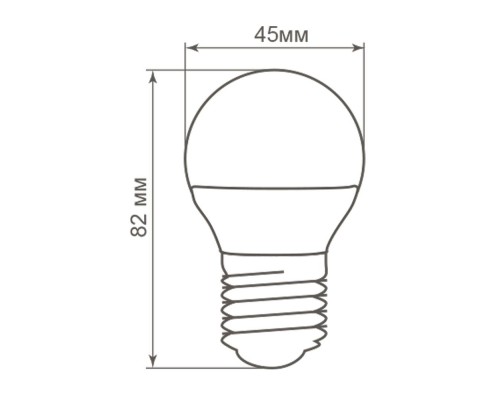 Лампа светодиодная Feron LB-38 Шарик E27 5W 4000K