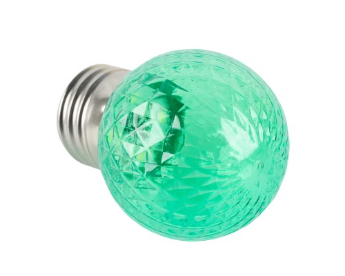 Лампа светодиодная Feron LB-385 Шарик зеленый прозрачный E27 1W 230V