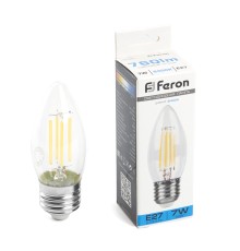 Лампа светодиодная Feron LB-66 Свеча E27 7W 230V 6400K