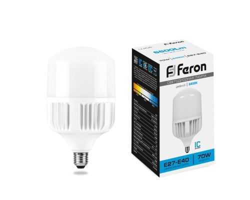 Светодиодная промышленная лампа Feron LB-65 (70W) 230V E27-E40 6400K 25783