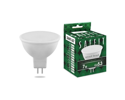 Лампа светодиодная SAFFIT SBMR1607 MR16 GU5.3 7W 230V 2700K