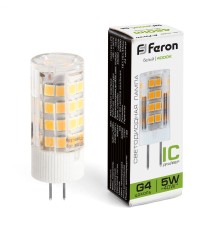 Лампа светодиодная Feron LB-432 G4 5W 175-265V 4000K