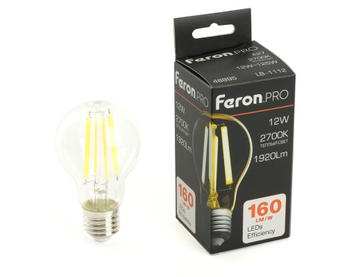 Лампа светодиодная Feron.PRO LB-1112 Шар E27 12W 175-265V 2700K