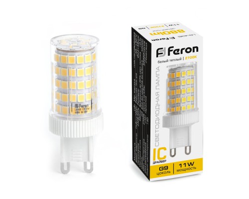 Лампа светодиодная Feron LB-435 G9 11W 175-265V 2700K