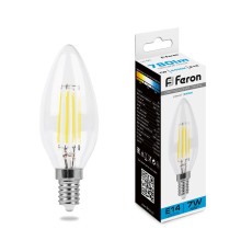 Лампа светодиодная Feron LB-66 Свеча E14 7W 6400K
