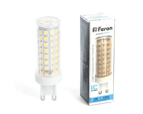 Лампа светодиодная Feron LB-437 G9 15W 175-265V 6400K