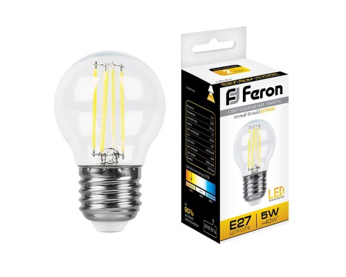 Лампа светодиодная Feron LB-61 4LED 5W 230V E27 2700K