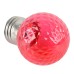 Лампа светодиодная Feron LB-385 Шарик красный прозрачный E27 1W 230V