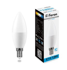 Лампа светодиодная Feron LB-970 Свеча E14 13W 175-265V 6400K