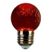 Лампа светодиодная Feron LB-385 Шарик красный прозрачный E27 1W 230V