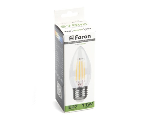 Лампа светодиодная Feron LB-713 Свеча E27 11W 230V 4000K