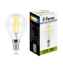 Лампа светодиодная Feron LB-509 Шарик E14 9W 230V 4000K