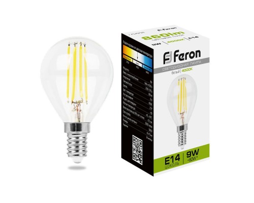 Лампа светодиодная Feron LB-509 Шарик E14 9W 230V 4000K