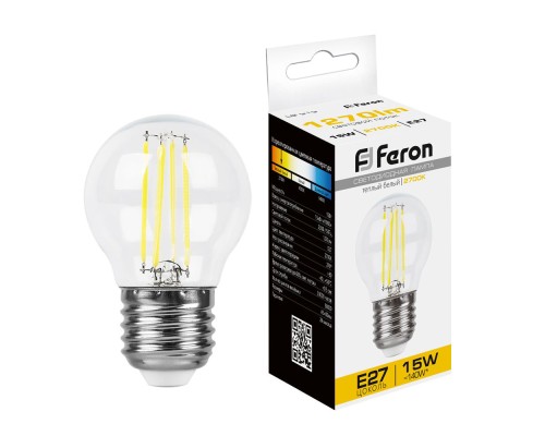 Лампа светодиодная Feron LB-515 Шарик E27 15W 230V 2700K