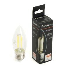 Лампа светодиодная Feron.PRO LB-1208 Свеча E27 8W 175-265V 4000K