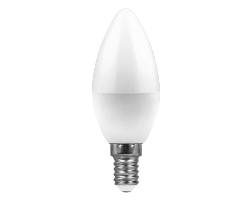 Лампа светодиодная Feron LB-97 16LED(7W) 230V E14 6400K "Свеча"