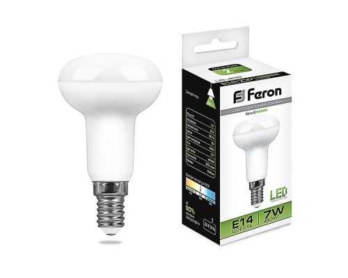 Лампа светодиодная Feron LB-450 16LED(7W) 230V E14 4000K R50
