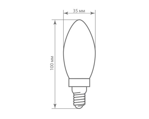 Лампа светодиодная диммируемая Feron LB-68 Свеча E14 5W 2700K