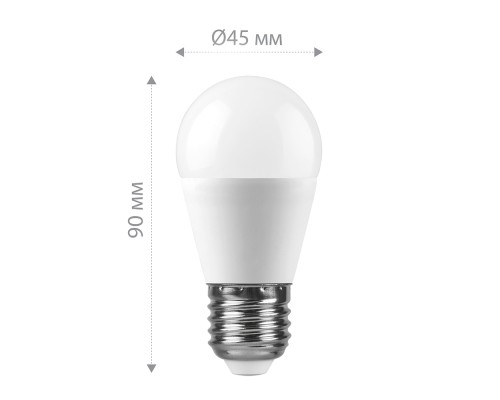 Лампа светодиодная Feron LB-990 Шарик E27 15W 175-265V 2700K