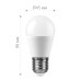 Лампа светодиодная Feron LB-990 Шарик E27 15W 175-265V 2700K